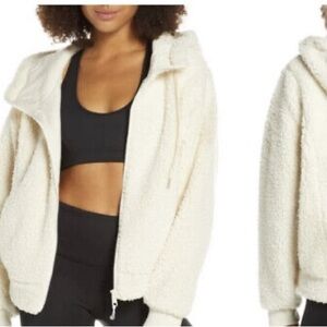 Zella Sadie Farrah shetpa hooded fleece Jacket S